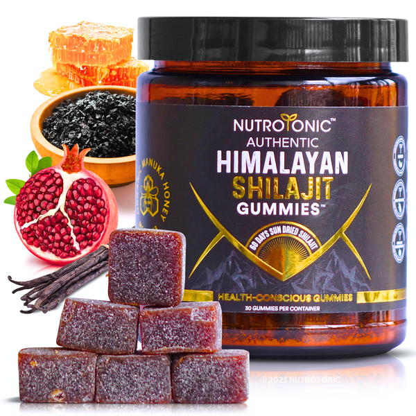 Authentic Himalayan Shilajit® Gummies | Sweetened with Organic Manuka Honey