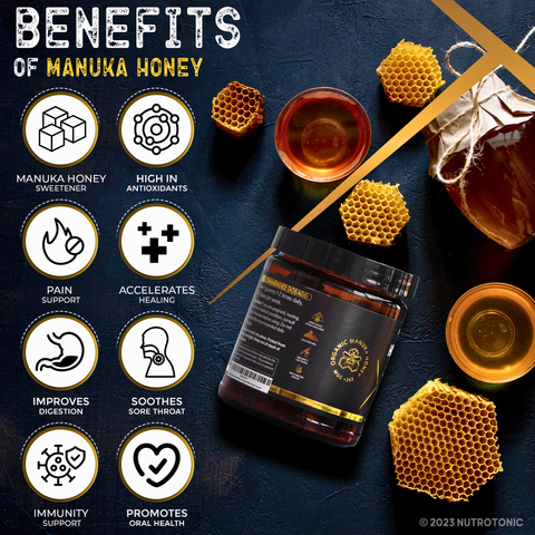 Authentic Himalayan Shilajit® Gummies Sweetened with Organic Manuka Honey.