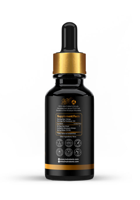 Authentic Himalayan Shilajit® Liquid Drops